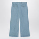 Valentino Light blue wide jeans with cuff