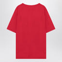Red T-shirt with Chez Valentino print