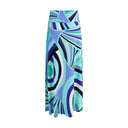 Iride print long Skirt
