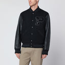 Chaqueta Letterman negra de mezcla de lana Polo Ralph Lauren