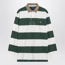 Polo Ralph Lauren Green/cream striped Classic Fit polo shirt