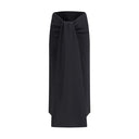 Sablier draped midi Skirt