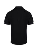 Black Cotton Collared Polo Shirt Burberry