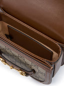 GG Beige Monogram Horsebit 1955 Belt Bag