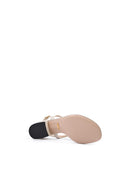 Mystic White Nappa Charlotte Leather Sandals Gucci