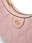 Light Pink Leather Shoulder Bag