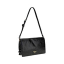 Crinkled leather Shoulder Bag