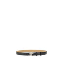 Belt with logo buckle