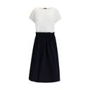 Long Dress with appliqué skirt