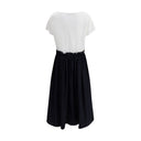 Long Dress with appliqué skirt
