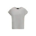 T-Shirt with tulle appliqués Fabiana Filippi