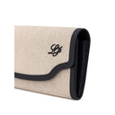 Beige Fabric And Leather Wallet - Allure Absolue