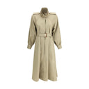 Cotton gabardine long Trench Coat