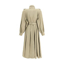 Cotton gabardine long Trench Coat