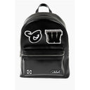 Leather ROUND VARSITY Backpack with Patches