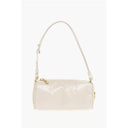 Beige Calfskin Shoulder Bag