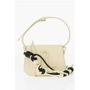 Black And White Calfskin Shoulder Bag