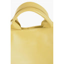 Yellow Leather Tote Bag
