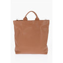 Brown Calfskin Tote Bag