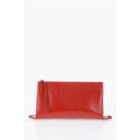 Red Cowhide Clutch Bag