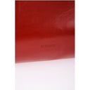 Red Cowhide Clutch Bag