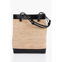 Yellow Raffia Tote Bag