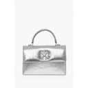 Silver Calfskin Tote Bag