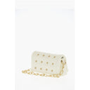 Beige Calfskin Shoulder Bag