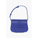 Blue Calfskin Shoulder Bag