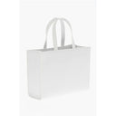 White Leather Tote Bag