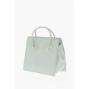 Light Blue Leather Tote Bag