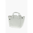 Light Blue Leather Tote Bag