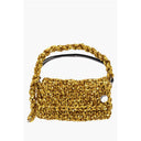 Gold Polyester Clutch Bag