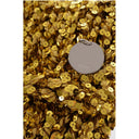 Gold Polyester Clutch Bag