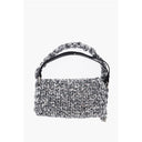 Silver Polyester Shoulder Bag