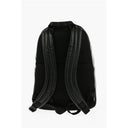 JEANS COUTURE Textured Faux Leather Backpack with Silver-Ton