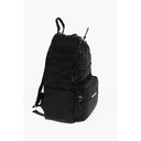 JEANS COUTURE Solid Color Nylon Backpack with Logoed Detail