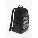 JEANS COUTURE Canvas Backpack with Printed Contrasting Logo