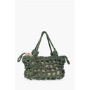 Green Polyester Shoulder Bag