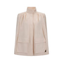 Cotton gabardine gathered Jacket