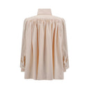 Cotton gabardine gathered Jacket