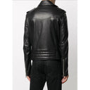 Black Leather Jacket Balmain