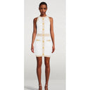 White Viscose Women's Dress Balmain