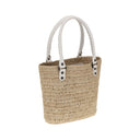 Le City small straw Shoulder Bag