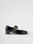 Black Patent leather Mary Jane pumps Prada