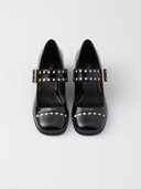 Black Patent leather Mary Jane pumps Prada
