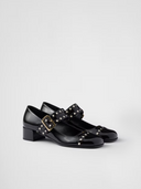 Black Patent leather Mary Jane pumps Prada
