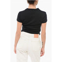 Cropped Fit T-Shirt with Wrap Design