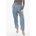 High-waisted Pants with Pleated Detailing