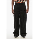 Stretch Cotton Cargo Pants with Belt Loops